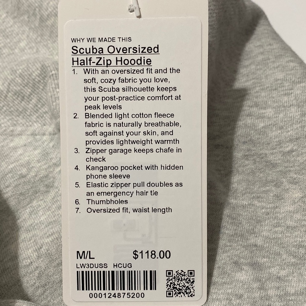 Lululemon Scuba Oversized Half Zip Hoodie - Picture 2 of 6